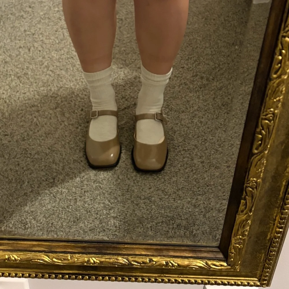 Sandy Liang Taupe Mary Janes - Picture 8 of 8